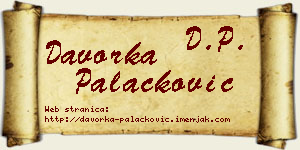 Davorka Palačković vizit kartica